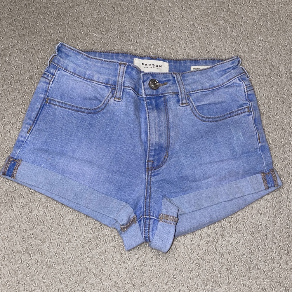 Blue PacSun denim shorts